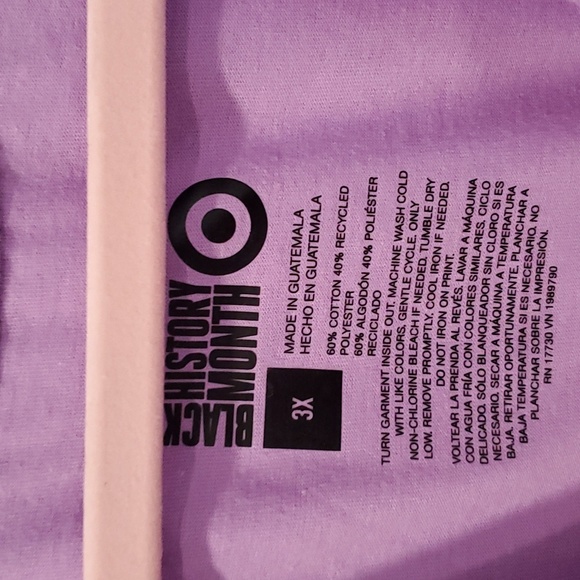 NWT TARGET X BLACK HISTORY MONTH COLLAB TEE SZ 3X - Picture 3 of 4
